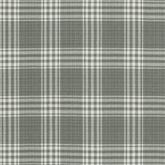 Barnegat Plaid—Window Curtain Fabric—Pearl Grey—High-Quality—100% Polyester—Sold by The Yard—54" Inches Wide